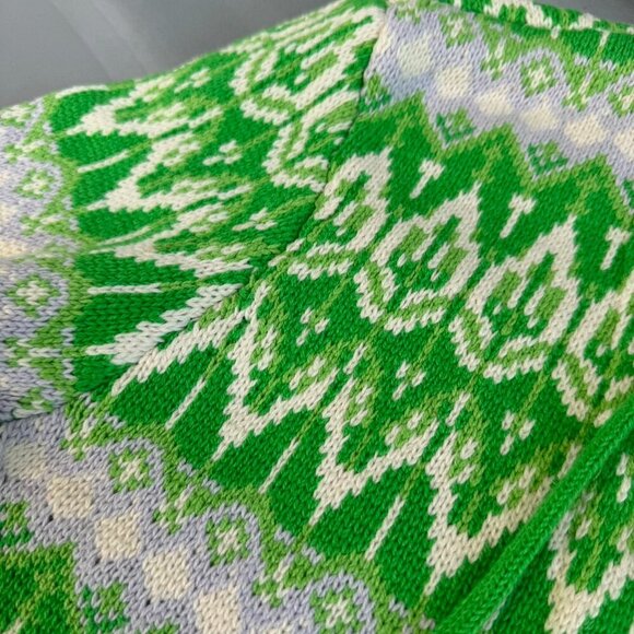 NWT Urban Outfitters Green And White Sweater $89 - Picture 3 of 6